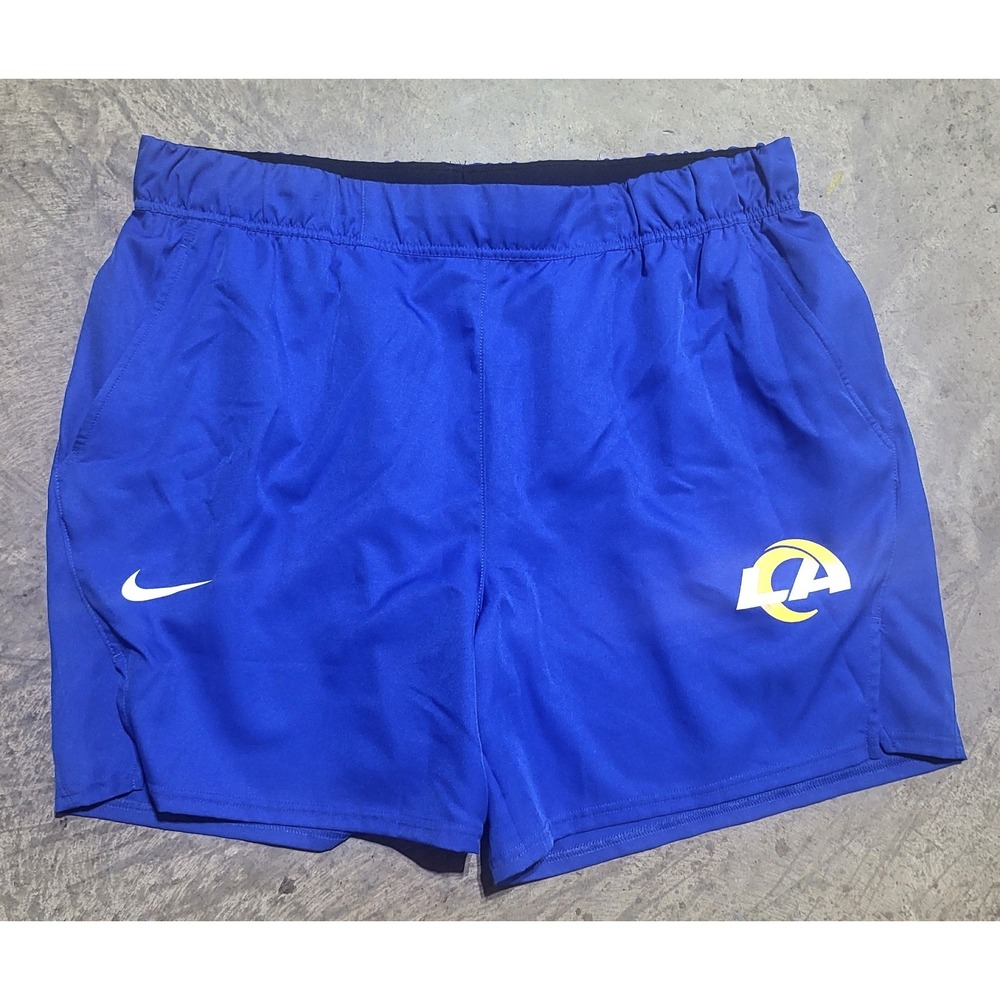 NEW Mens Los Angeles Rams Nike Dri-Fit Athletic Shorts Size 2XL XXL LA Rams NWOT